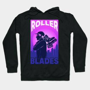 Vintage Rollerblades Gift Roller Skating Hoodie